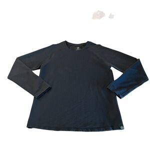 Aether Men's Gray Long Sleeve Heavy Cotton Tee Size XL